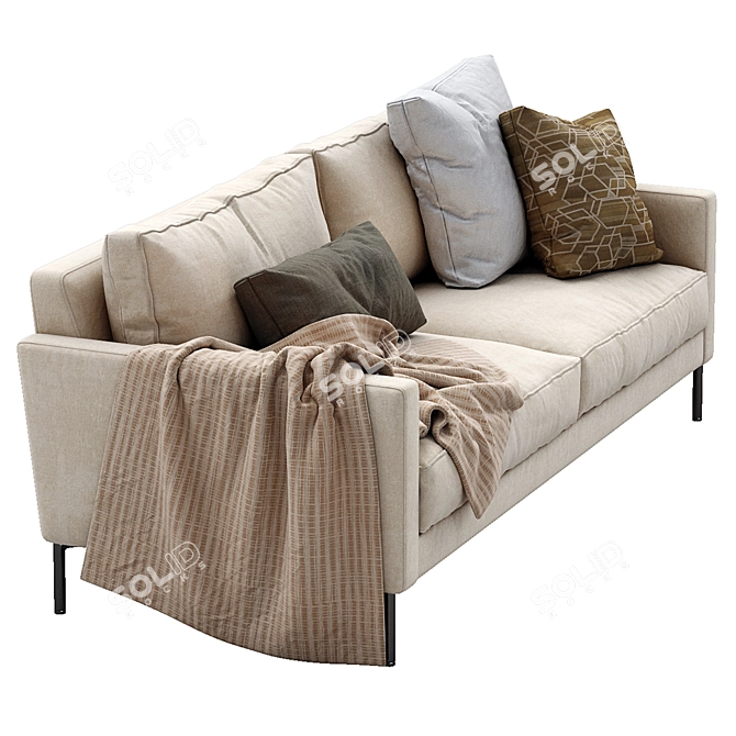 LUCA Interface Sofa - Sleek and Modern Design 3D model image 3