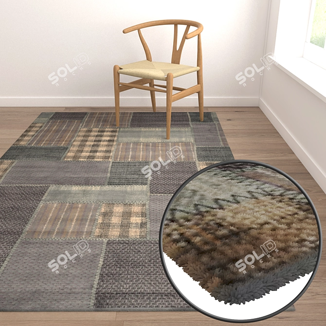 Luxury Rug Set 2154 3D model image 5