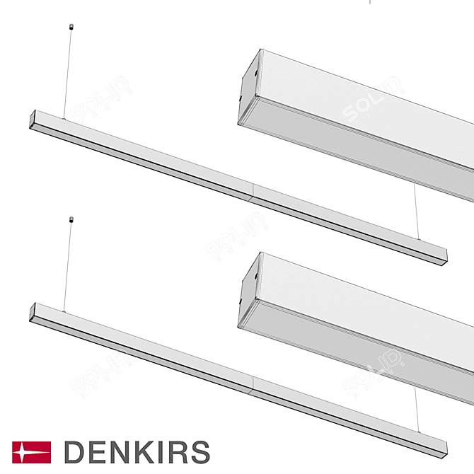 Denkirs DK9153 and DK9154 Pendant Lights 3D model image 3