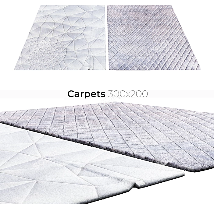 Elegant Interior Carpets 3D model image 1