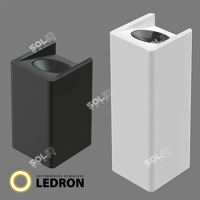 LED Aluminum Wall Sconce 3D model image 11