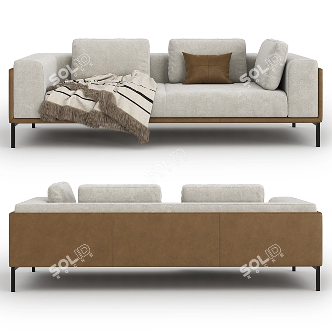 Elegant Slettvoll Zofi Sofa 3D model image 7