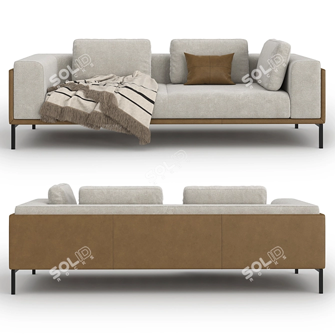 Elegant Slettvoll Zofi Sofa 3D model image 12