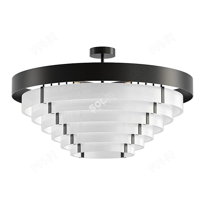 Souda: Designer Ceiling Chandelier 3D model image 1