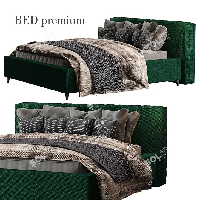 Luxury Dream Bed 3D model image 1