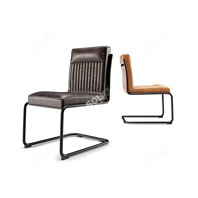 Contemporary Dining Chair Vid 3D model image 1