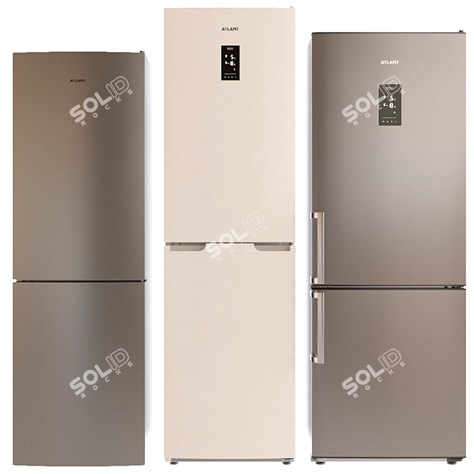 Atlant Refrigerator Set 3D model image 1