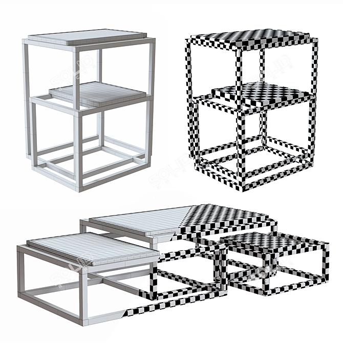 Matrix Tables - Stylish and Functional 3D model image 3