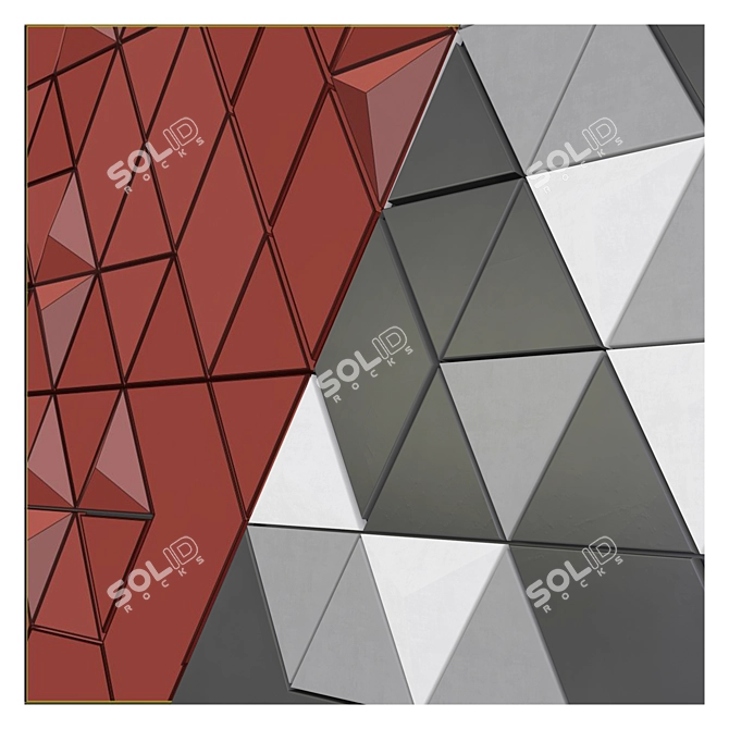 Composite Wall Panel 8000x4000mm 3D model image 3