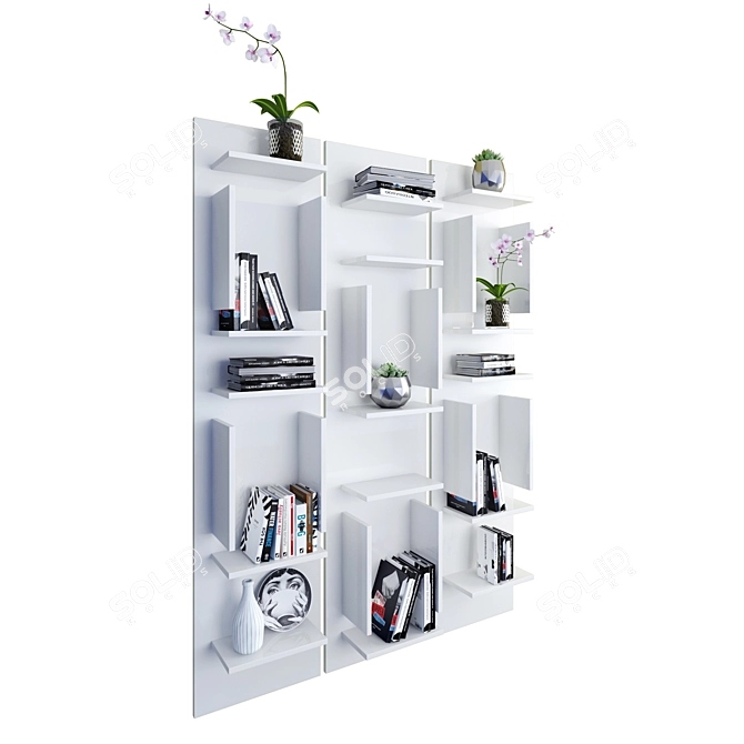 Contemporary Cattelan Italia Bookshelf: Sleek Design, Ample Storage 3D model image 4