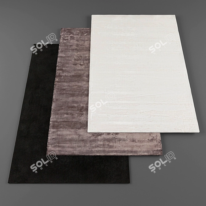 High-Resolution Random Set of Rugs 3D model image 1