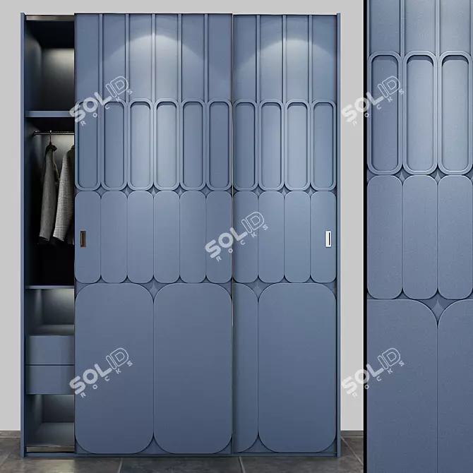 Sleek Storage Solution: Cabinet 029 3D model image 1