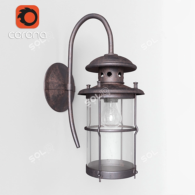 Battista Street Lamp: L'Arte Luce 3D model image 2