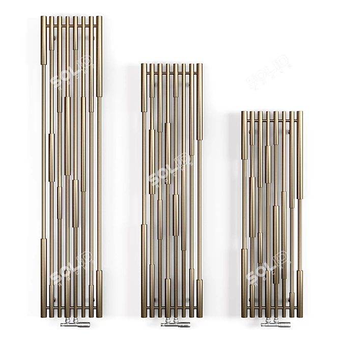 Terma Cane Designer Radiator - Contemporary Elegance 3D model image 1