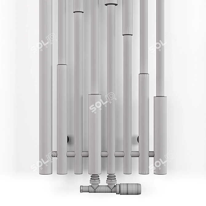 Terma Cane Designer Radiator - Contemporary Elegance 3D model image 2