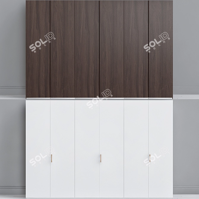 Modern Wardrobe Poliform Club Set 3D model image 1