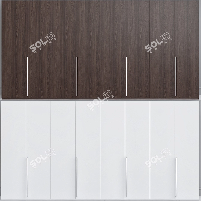 Modern Wardrobe Poliform Club Set 3D model image 2