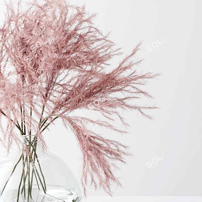 Pretty in Pink Pampas 3D model image 2