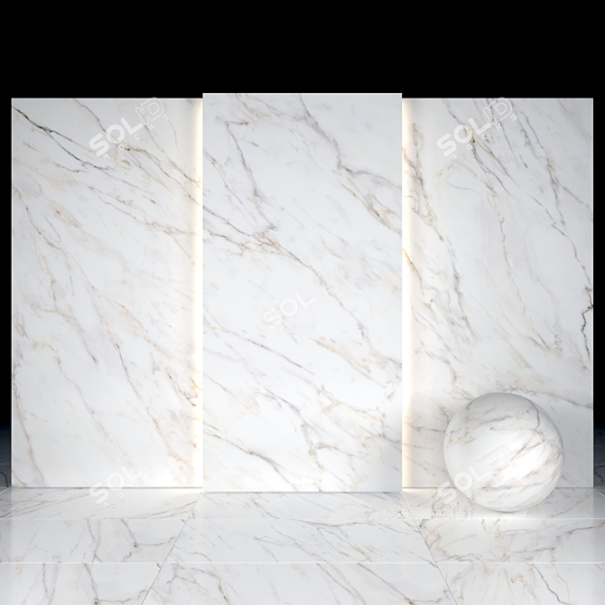 Elegant Joy Marble Tiles 3D model image 2