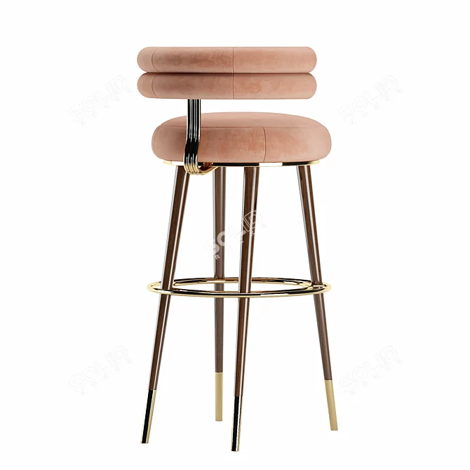 Elegant Betsy Bar Stool 3D model image 4