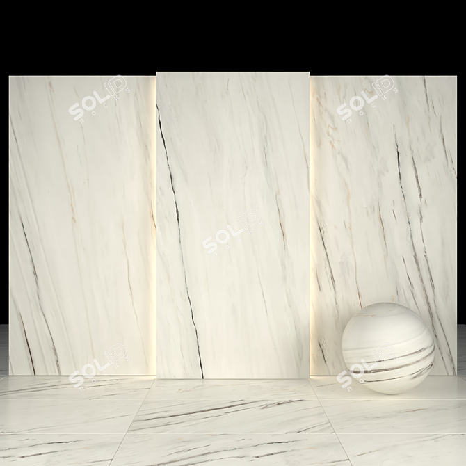 Bianco Great Marble: Luxurious and Versatile 3D model image 2