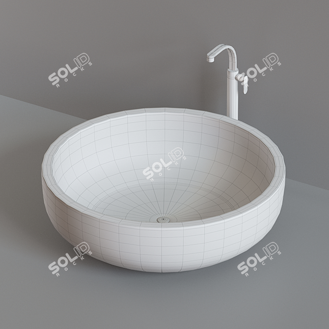 Luxurious Ceramica Flaminia FONTE Bathtub 3D model image 3