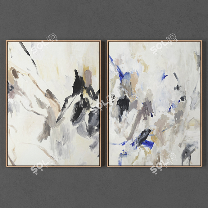 2-Frame Collection: Painting 1038 3D model image 1