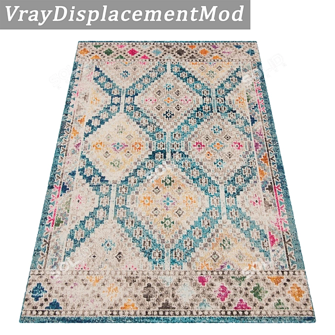 Luxury Carpet Set: Versatile and Texture-rich 3D model image 3