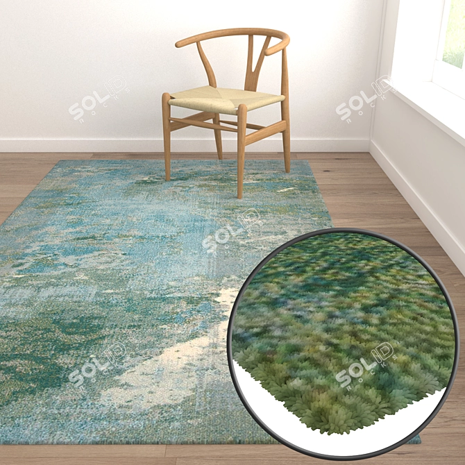 Title: High-Quality Carpet Set 3D model image 5