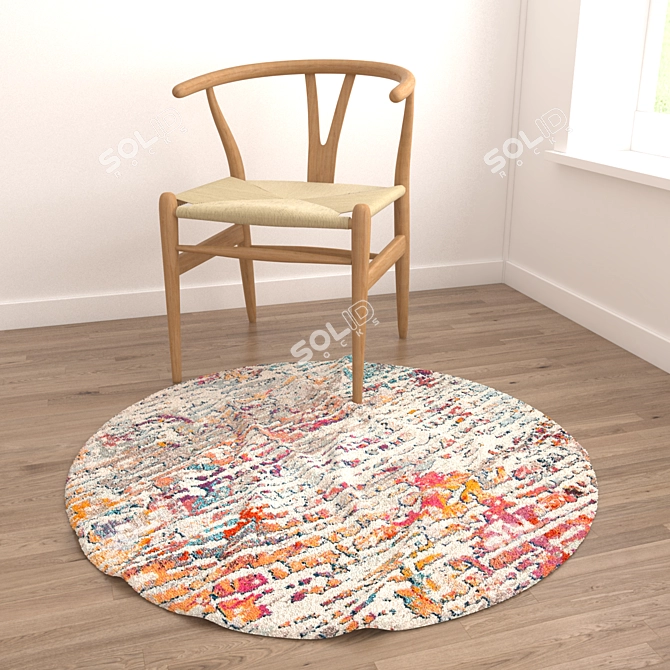 Round Carpets Collection: Versatile and Realistic 3D model image 4