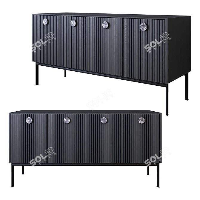 Modern Look Buffet & Sideboard Sets 3D model image 3