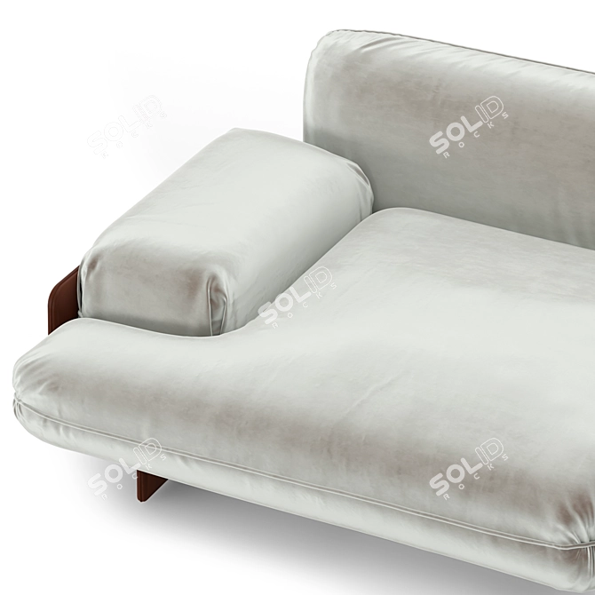 Sophisticated BAXTER BARDOT Sofa 3D model image 2