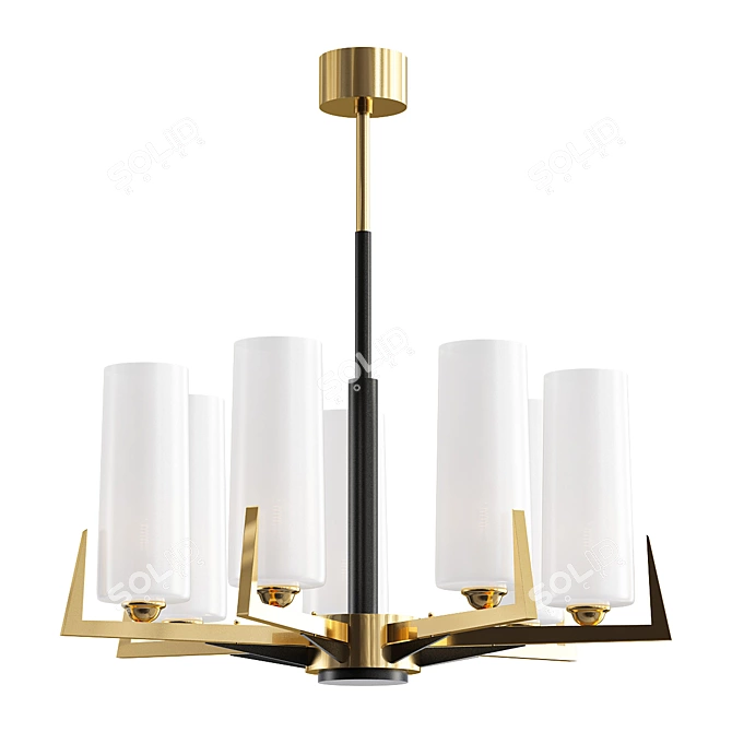 Elegant Benoit Chandelier: Illuminate in Style 3D model image 1