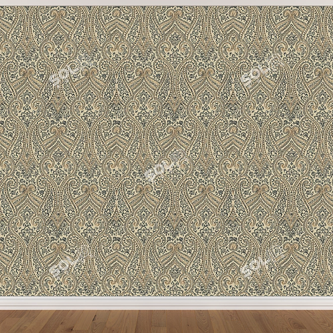 Seamless Wallpaper Set 1638 (3 colors) 3D model image 4