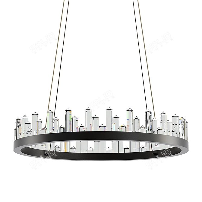 Elegant Randall Chandelier 3D model image 1