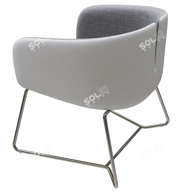 Halmar Pivot - Stylish and Compact Chair 3D model image 3