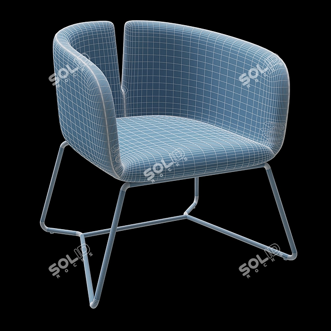 Halmar Pivot - Stylish and Compact Chair 3D model image 4