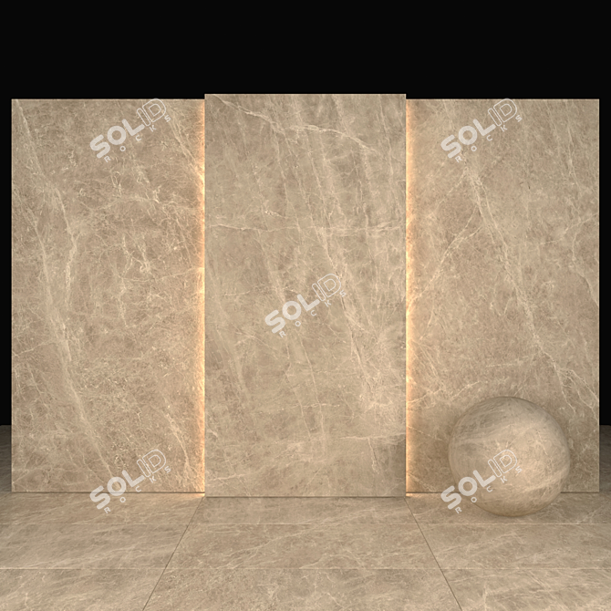 Sable Marble: Elegant & Versatile 3D model image 1