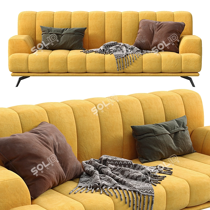 Elegant Chloe Sofa - Papadatos 3D model image 1