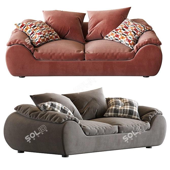 Cozy Bliss: ILARIA Sofa 3D model image 2