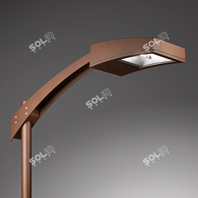 SQUADRA Street Luminaire - Innovative Lighting Solution 3D model image 1