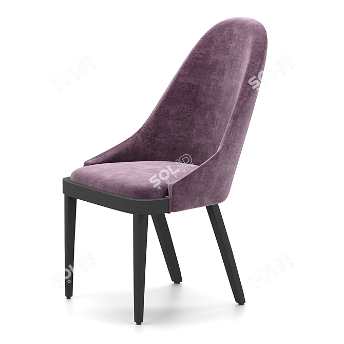 Sleek Italian Dining Chair by Sevensedie 3D model image 2