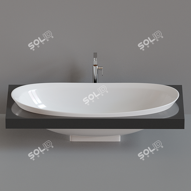Ceramica Flaminia IO Vanity Tub 3D model image 1