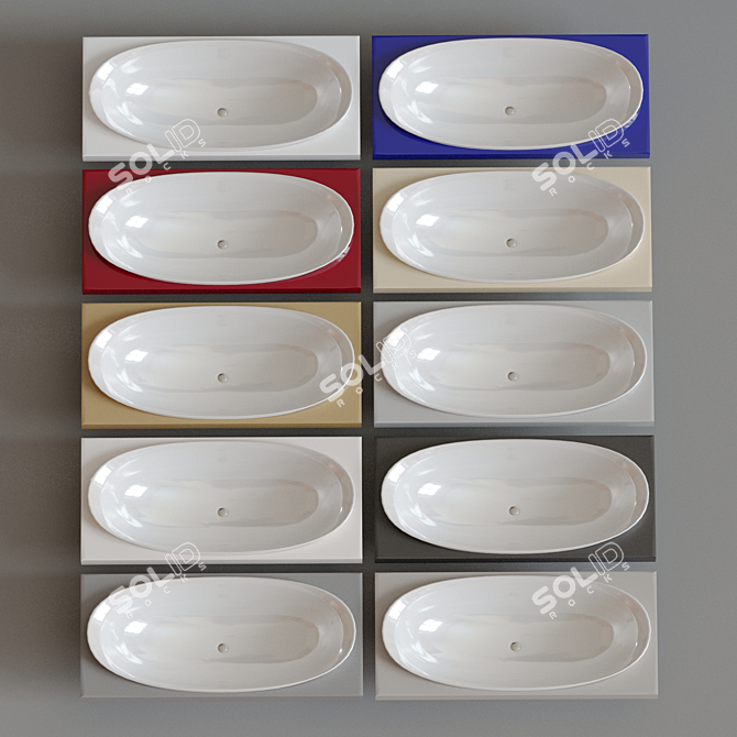 Ceramica Flaminia IO Vanity Tub 3D model image 3