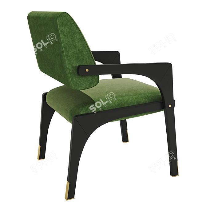 Elegant Arches Dining Chair 3D model image 3