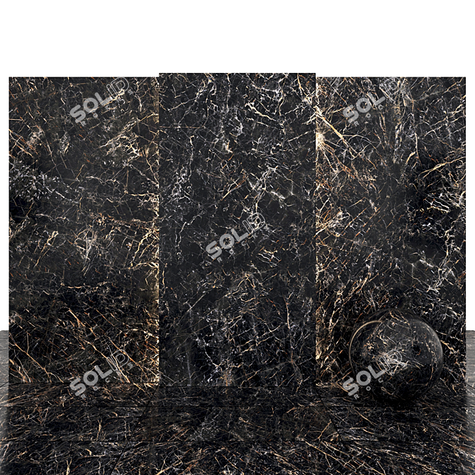 Elegant Saint Laurent Marble Collection 3D model image 1