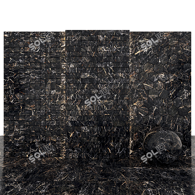 Elegant Saint Laurent Marble Collection 3D model image 3