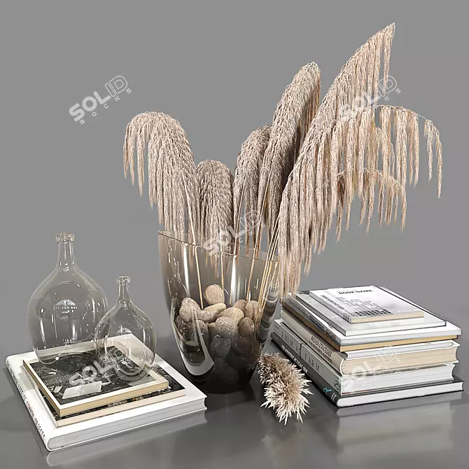 Elegant Dry Decor: 3ds Max 2012+ Corona+ Obj 3D model image 1