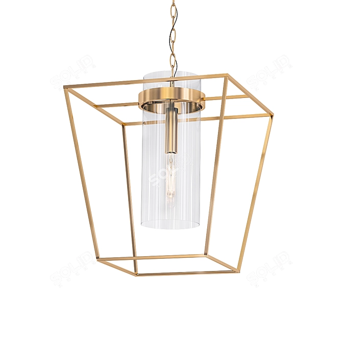 Elegant Presidio Small Lantern 3D model image 1