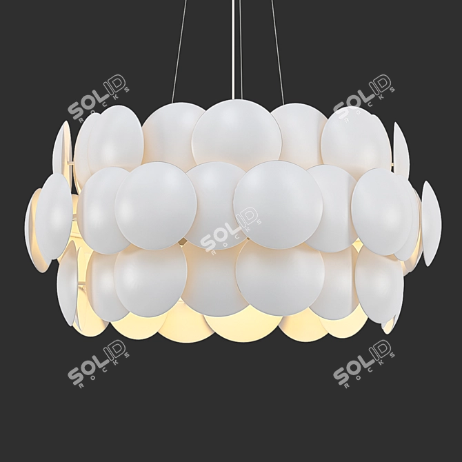 Crown 7 - Exquisite Geometric Chandelier 3D model image 1
